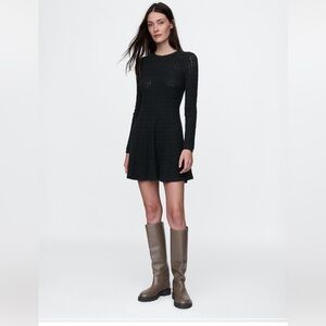 GAP Black Crochet Dress